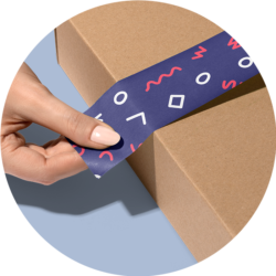 Custom Kraft Packaging Tape Logo
